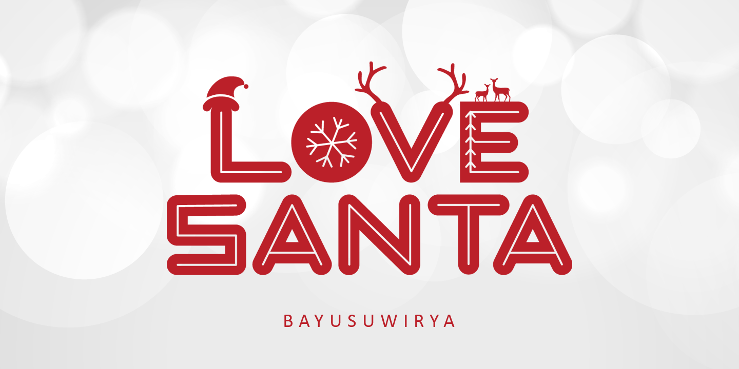 Font Love Santa